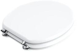  MDF WC-ülőke, fehér akril bevonattal, fém zsanérral (KIEG. 000055)