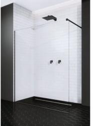  Meta Modo New II Black Walk-in zuhanyfal, 80 cm, fekete profil (389084-54-01)
