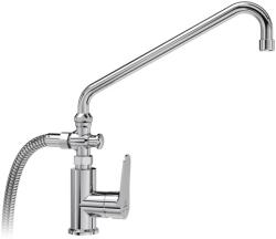 Melscher Álló KMT (kád-mosdó-töltő) csaptelep zuhanyszettel (M35-KMT)