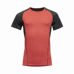 Devold Running Merino 130 T-Shirt Man férfi funkcionális póló XL / piros/fekete