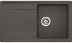 SCHOCK Schock Element D-100 konyhai mosogatótálca Cristalite Asphalt 860 x 500 mm, gránit kompozit, megfordítható, hagyományos beépítés, aszfaltszürke (ELED100ASPH)