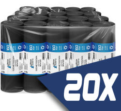  Szemeteszsák fekete 80x120 30mikron 160L 10db/tekercs (20 tekercs) (SZ16030-GYUJTO)