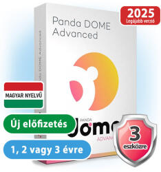 Panda Dome Advanced HUN 3 Eszköz 3 év online vírusirtó szoftver (W01YPDA0E03_3ev)