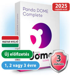 Panda Dome Complete HUN 3 Eszköz 3 év online vírusirtó szoftver (W01YPDC0E03_3ev)