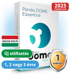 Panda Dome Essential HUN 1 Eszköz 3 év online vírusirtó szoftver (W01YPDE0E01_3ev)