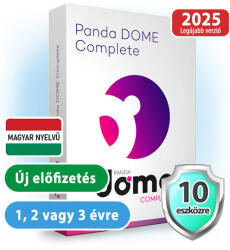 Panda Dome Complete HUN 10 Eszköz 3 év online vírusirtó szoftver (W01YPDC0E010_3ev)