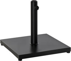 Outsunny Baza de Umbrelă Pătrată Outsunny pentru Stâlpi Diferite Dimensiuni Φ3/3.5/3.8, Suport Robust 45x45x39cm, Negru | Aosom Romania (84D-077)