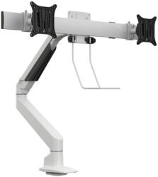 Multibrackets M VESA Gas Lift Arm Single Duo Crossbar monitortartó kar, 2x15-28" , monitoronként 2-8, 25kg, fehér