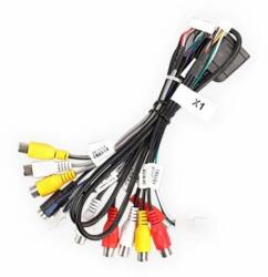 T'EYES Cablu Output multifuncțional dedicat navigatiilor Teyes, RCA AV, MIC, SIM