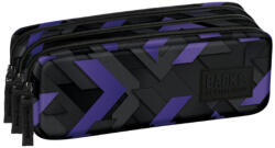 DERFORM Penar etui cu 3 fermoare Derform BackUP 7 - G47, Motiv nanostripes (PB7G47) Penar