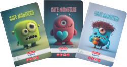 Herlitz Caiet A5, 48 file, dictando, Cute Monster, Herlitz, diverse modele HZ9495340