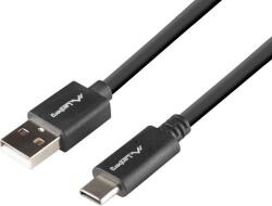 Lanberg Кабел Lanberg USB-C(M) -> USB-A(M) 2.0 cable 1m QC, black BOX (CA-USBO-15CU-0010-BK) - cybertrade