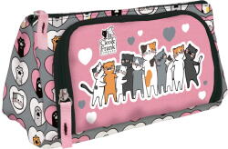 DERFORM Penar etui cu 2 fermoare Derform Cleo&Frank PKCF39, Motiv cats (PKCF39) Penar