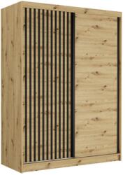  Rivano VIII. Tolóajtós Gardróbszekrény 150x200x60 cm - Artisan