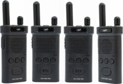 PNI Set 4 statii radio portabile PNI PMR R60 446MHz 0.5W 16 canale programabile tonuri 50 CTCSS si 104 DCS SOS Monitor acumulatori inclusi (pni-r60-4) Statii radio