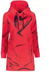 Altisport Prémium női funkcionális hosszabbított pulóver ALTISPORT VOJ/ALW049MI03 PIROS ÉS FEKETE méret: L