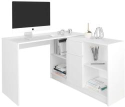 Mobene Modern Sarok Íróasztal És Komód Szett N14 - Fehér - fizz