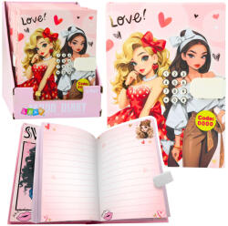 LeanToys Lánynapló Jegyzetfüzet Kóddallamok Színes Oldalak Szívek