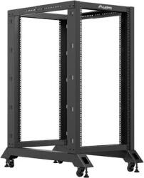 Lanberg Cabinet metalic Lanberg OR01-6022-B 22U, Open rack, 600 x 1000, Negru (or01-6022-b)
