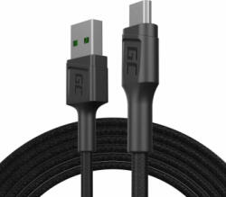 Green Cell Cablu USB-microUSB 120cm, Green Cell GC PowerStream, incarcare rapida, Ultra Charge, QC 3.0, Date si sincronizare de mare viteza (kabgc20)