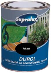 Supralux zománc festék Durol időjárásálló és korróziógátló 1 l fekete (5164175)