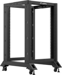 Lanberg Cabinet metalic Lanberg OR01-6818-B 18U, Open rack, 600 x 800, Negru (or01-6818-b) - cel