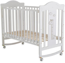 Cangaroo Juno babaágy zsiráf mintás, ringatós 60*120cm - Fehér