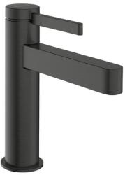 Hansgrohe Mosdó csaptelep Hansgrohe Finoris leeresztőszeleppel csiszolt fekete króm 76025340 (76025340)