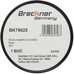 BRECKNER Sfoara fir impletit 2mmx50m, rosu/alb Breckner Germany (BK79025)