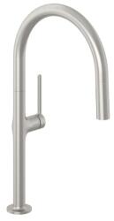 Kludi Mosogató csaptelep Kludi Reef kihúzható zuhannyal csiszolt nikkel 50851N575 (50851N575)