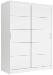  Rivano IV. Tolóajtós Gardróbszekrény 150x200x60 cm - Fehér