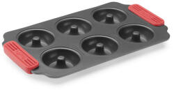 Lékué Forma pentru gogosi/donuts Lekue 1009477, 31x18x3 cm, Acoperire ceramica antiaderenta, Otel, +4°C/+240°C, Negru (1009477)