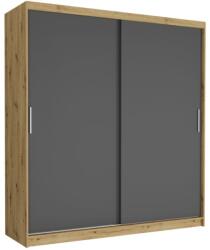 Tivaro VI. Gardróbszekrény 203x218x60 cm - Artisan, Antracit