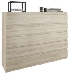  Komód 10 Fiókos R160-S10 - Sonoma