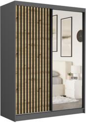  Rivano VII. Gardróbszekrény Tükörrel 150x200x60 cm - Antracit