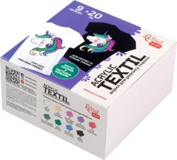 Rosa Talent Комплект цветове за текстил 9x20ml (13420212)