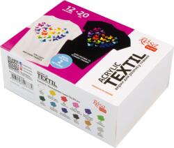 Rosa Talent Комплект цветове за текстил 12x20ml (13420214)