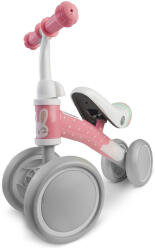 Nukido Négykerekű futóbicikli, Nukido NK-600, fehér/rózsaszín, EVA habkerekek 14 cm, acél váz, ülésmagasság: 27 cm, puha ülés, gumírozott markolat (TE760003)