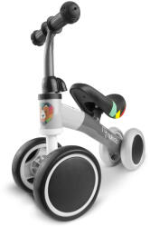 Nukido Négykerekű futóbicikli, Nukido NK-600, szürke, EVA habkerekek 14 cm, acél váz, ülésmagasság: 27 cm, puha ülés, gumírozott markolat (TE760000)