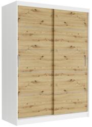  Rivano IV. Tolóajtós Gardróbszekrény 150x200x60 cm - Fehér, Artisan