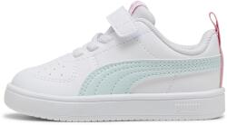 PUMA Puma, Rickie AC+ tépőzáras uniszex műbőr sneaker, Halványzöld, Fehér, 27 EU (384314-42-9)