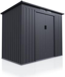 Juskys Fém kerti házikó tolóajtókkal 218 x 132 x 174 cm (302182)