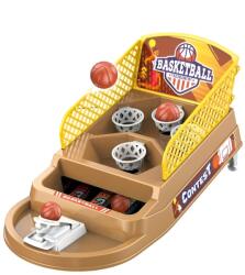 Flippy Interaktív mini kosárlabda társasjáték gyerekeknek, Flippy, 4 kosár, 3 labda, 23, 5x11, 5x14 cm, barna (129772)