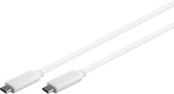 MicroConnect USB-C Gen2 kábel, 1 m, fehér (USB3.1CC1W)