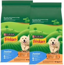 Friskies Friskies Junior kutyakaja csirkével és zöldségekkel, tejjel 2x10 kg
