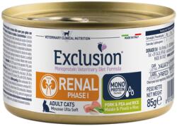 Exclusion Renal Cat Phase 1 Pork&Pea&Rice konzerv 85g