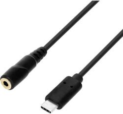 Adam Hall Cables 3 STAR B Y USB-C 0020 átalakítókábel | 3, 5 mm-es sztereó mini jack aljzat - USB-C | 0, 2 m