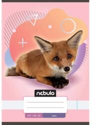 Nebulo Nebulo: Tűzött sima füzet A5-ös 20-32 Állatos - Rókás (SI-AM-A5-12346974) - jatekshop
