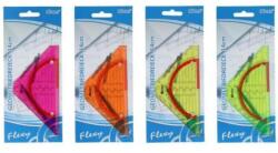 Spirit Spirit: Flexy színes áttetsző szögmérős háromszög alakú derékszög vonalzó 14cm-es több változatban (405364)