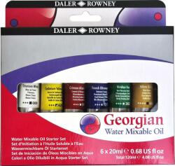 Daler Rowney Georgian Set de vopsele de ulei 6x20ml 6 Bucăți (119900150)